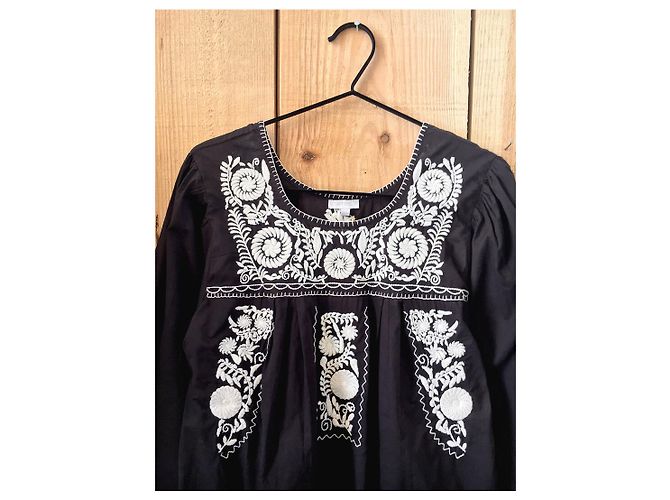 Autre Marque Edy besticktes Kleid Schwarz - Ansicht 2