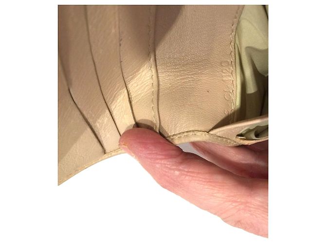 Céline CELINE kompakte Brieftasche mit Reißverschluss Rot Beige - Ansicht 6