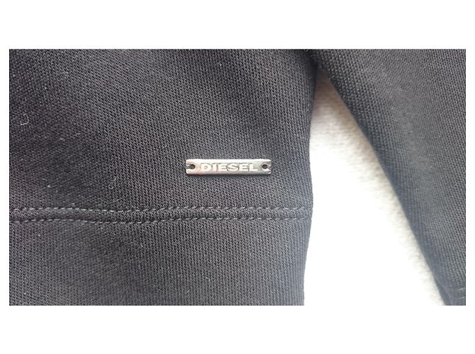 Camicia Diesel a maniche lunghe nera in cotone XS Nero - vista 4