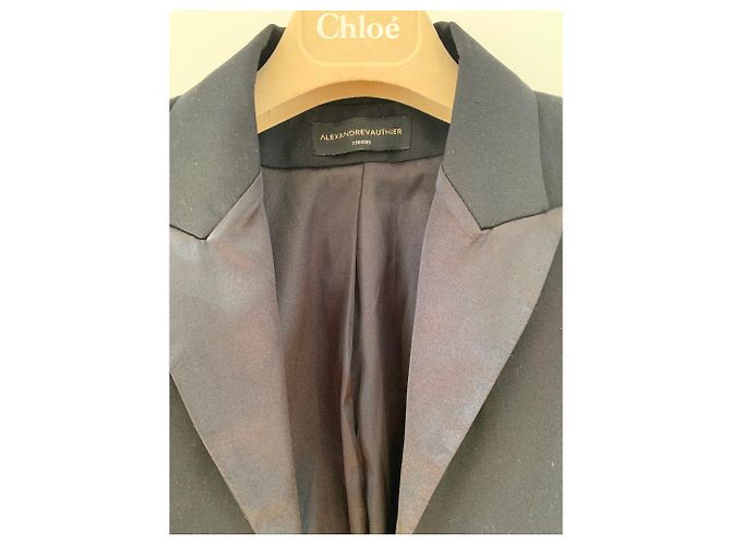 Alexandre Vauthier Kurze schwarze Smokingjacke - Ansicht 2