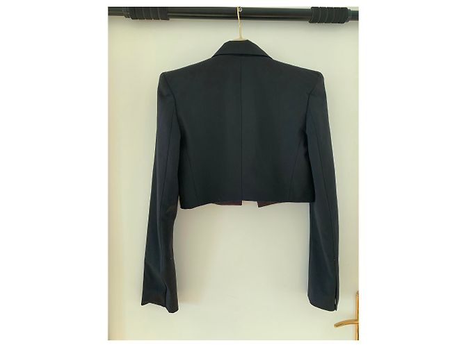Alexandre Vauthier Kurze schwarze Smokingjacke - Ansicht 4