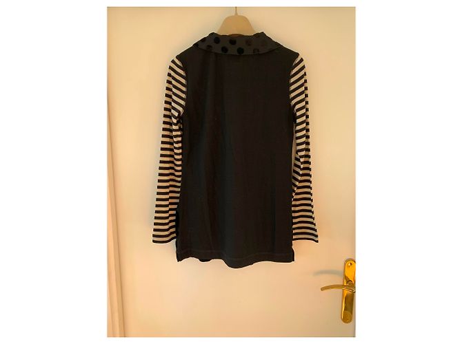 Sonia By Sonia Rykiel Top com bolinhas pretas e bege - vista 4