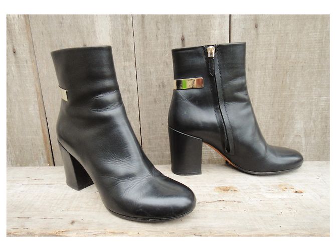 Stivaletti Givenchy in pelle nera 37 Nero - vista 3