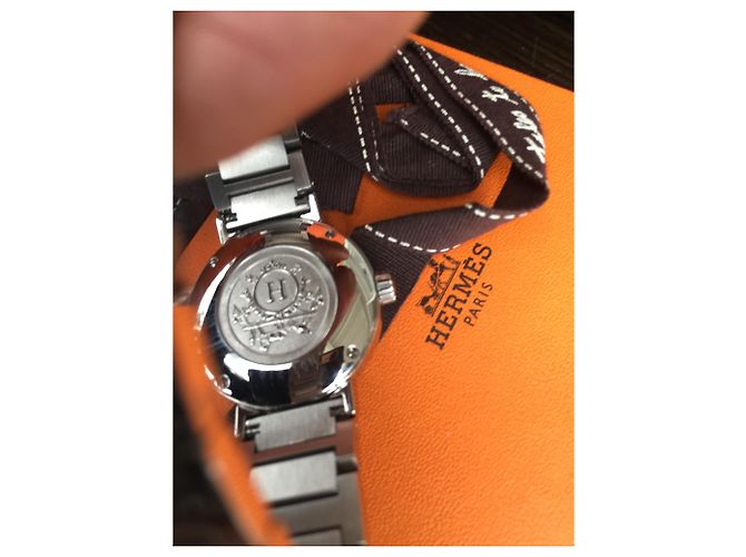Orologio Hermès Nomadic in acciaio argentato Argento - vista 2