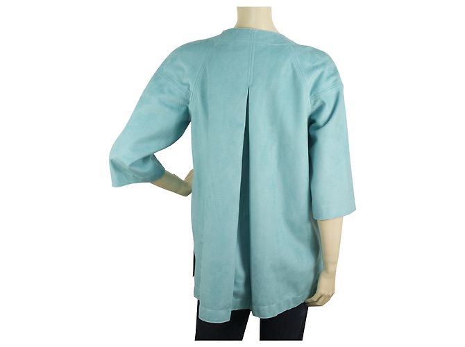 Just Cavalli Cardigan lungo foderato a due lati floreale turchese di classe Cavalli Class 40 - vista 3
