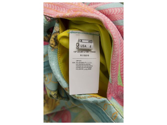 Just Cavalli Cardigan lungo foderato a due lati floreale turchese di classe Cavalli Class 40 - vista 6