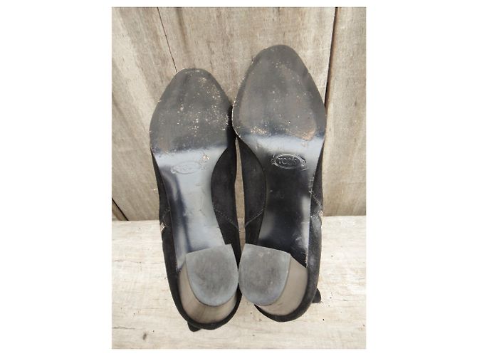 Botas Tod's de ante negro 40 - vista 7