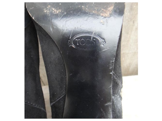 Botas Tod's de ante negro 40 - vista 8