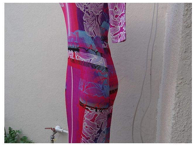 Abito Peter Pilotto Rosa Multicolore in Viscosa - vista 3