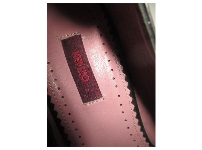 Décolleté Kenzo in pelle nera Taglia 39 Nero - vista 2