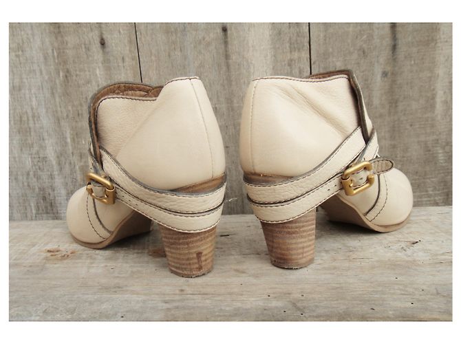 Chloé Leder Stiefeletten beige Größe 36 - Ansicht 5