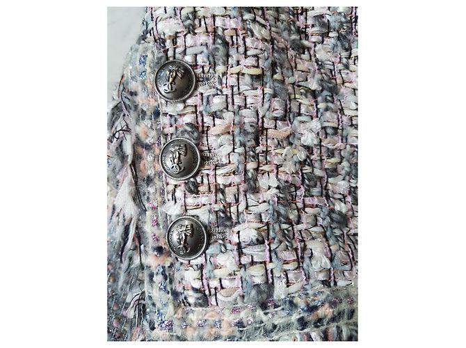 Chanel-Bouclé-Jacke , Rock Anzug Mehrfarben - Ansicht 3