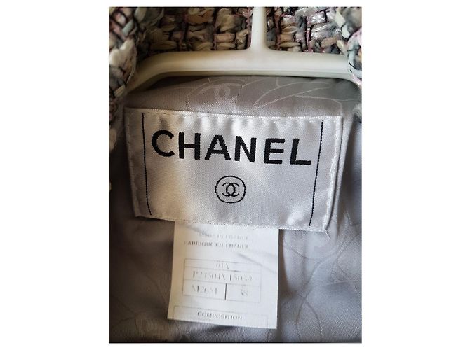 Chanel-Bouclé-Jacke , Rock Anzug Mehrfarben - Ansicht 4