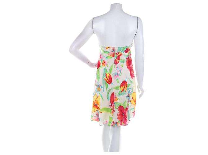 Ralph Lauren Blumenkleid aus Seide Mehrfarben - Ansicht 2