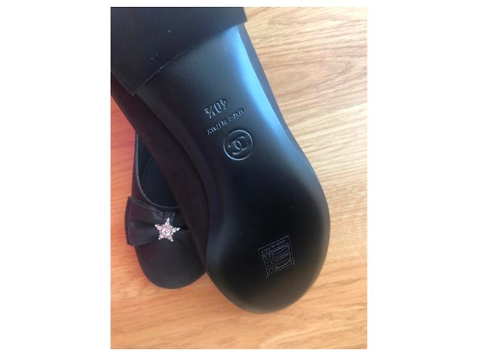 Chanel Ballerine Nere con Cristalli Nero - vista 5