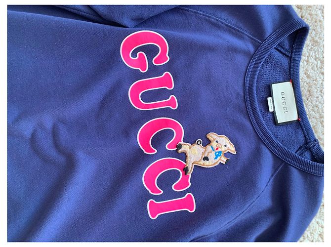 Sudadera Gucci azul de algodón Talla L - vista 2