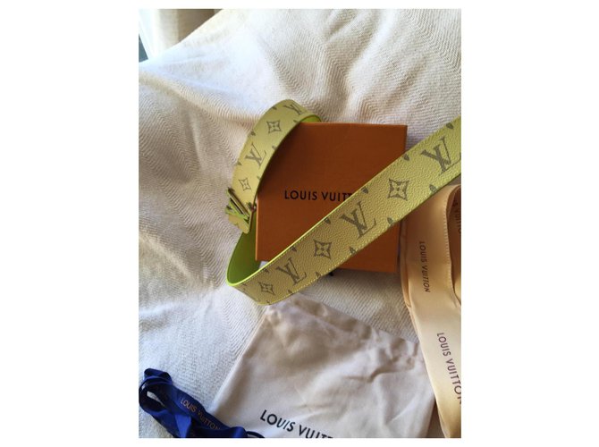Louis Vuitton cinture Verde - vista 2