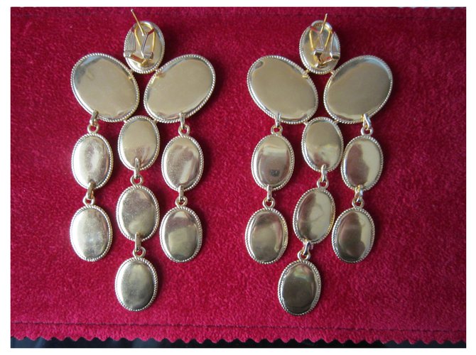 Orecchini Céline in metallo dorato D'oro - vista 2