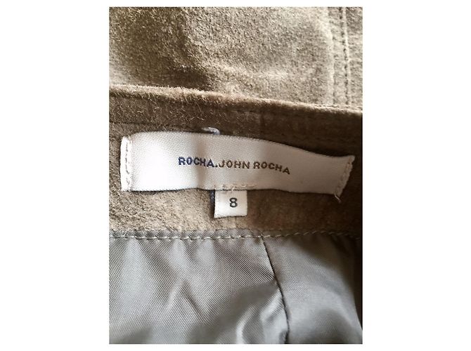 John Rocha falda asimétrica de ante Caqui - vista 3