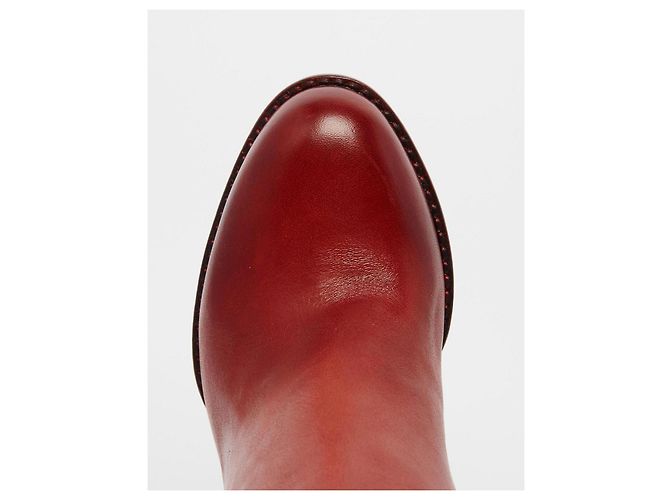 Sam Edelman Leather Thigh High Boots in Rusty Red. never worn. - view 4