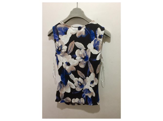Dkny Túnica drapeada sin mangas Negro Multicolor - vista 2