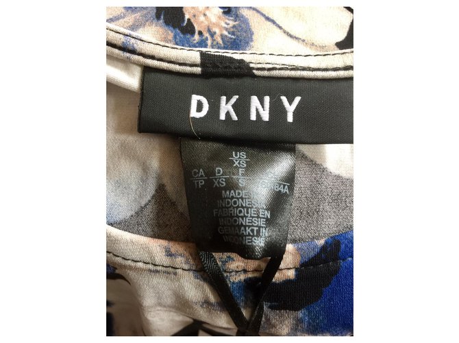 Dkny Túnica drapeada sin mangas Negro Multicolor - vista 3