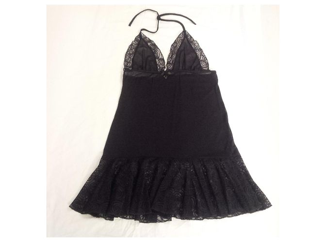 Autre Marque Camisola de encaje refinado. Semi-pura. Nunca usado. Negro - vista 2