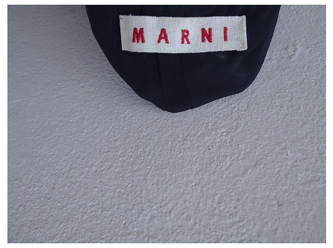 Abito Marni in seta e viscosa nero rosso - vista 7