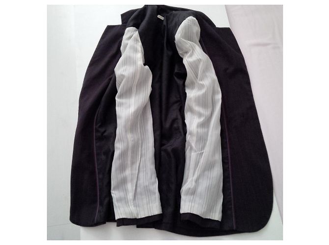 Zara Chaqueta bellamente confeccionada en gris antracita suave con rayas finas. - vista 13