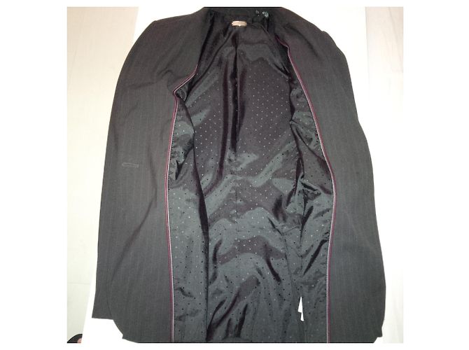 Zara Chaqueta bellamente confeccionada en gris antracita suave con rayas finas. - vista 5
