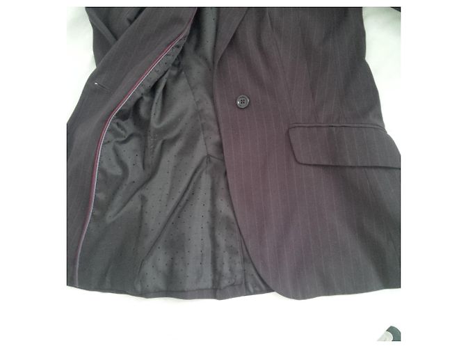 Zara Chaqueta bellamente confeccionada en gris antracita suave con rayas finas. - vista 6