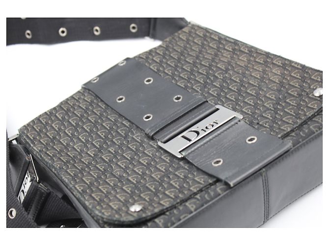 Borsa a tracolla Dior in pelle e tela - vista 2