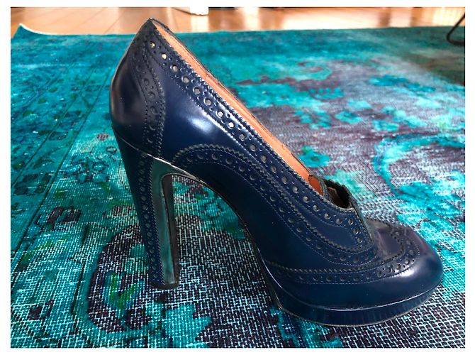 Robert Clergerie Pompe con tacchi alti Blu navy - vista 2