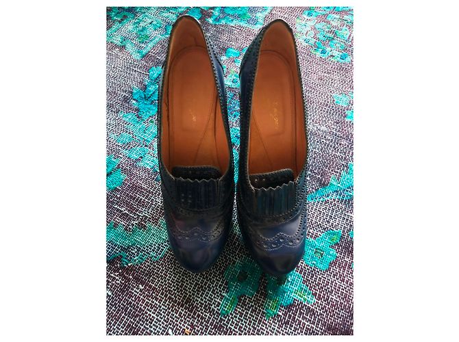 Robert Clergerie Pompe con tacchi alti Blu navy - vista 4