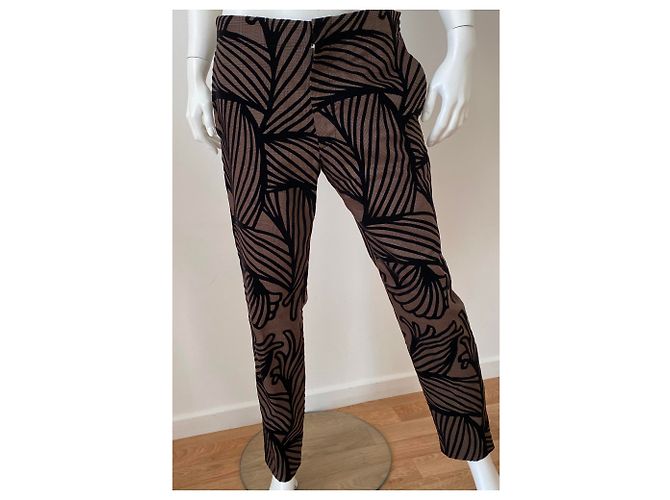 Louis Vuitton Pantaloni Marrone - vista 3