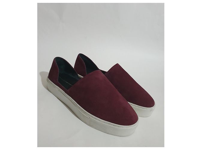 Rebecca Minkoff burgundy suede sneakers Dark red - view 2