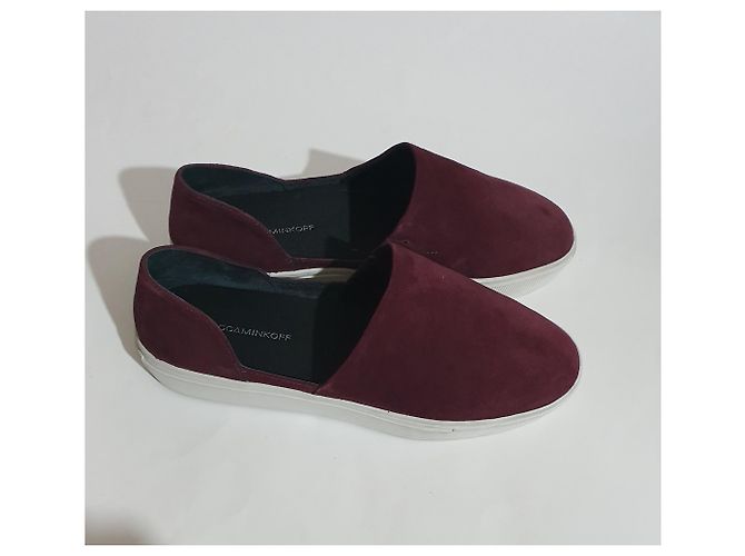 Rebecca Minkoff burgundy suede sneakers Dark red - view 3