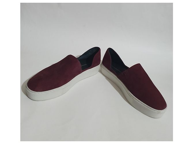 Rebecca Minkoff burgundy suede sneakers Dark red - view 4