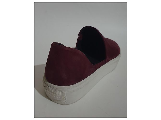 Rebecca Minkoff burgundy suede sneakers Dark red - view 5