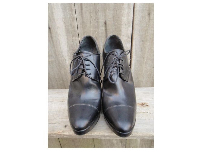 botines bajos con cuña Jil Sander p 40 Negro - vista 4