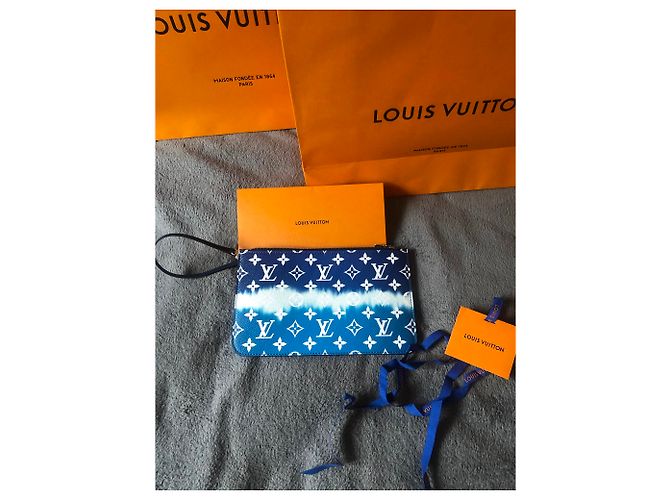Neverfull Louis Vuitton LV Monogramm blau Kupplung - Ansicht 2