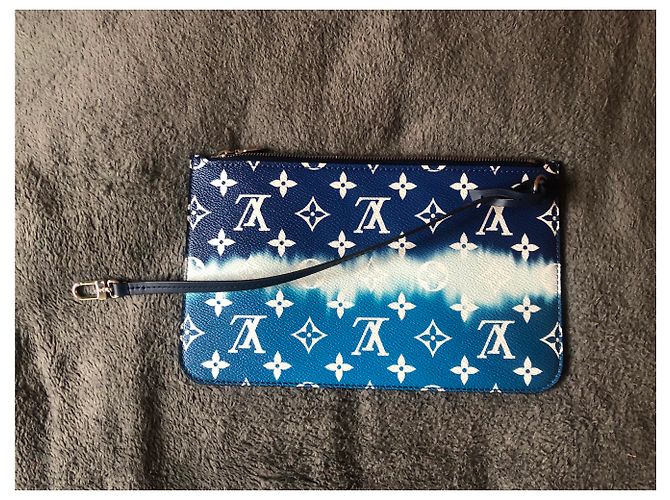 Neverfull Louis Vuitton LV Monogramm blau Kupplung - Ansicht 4