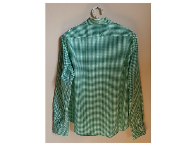 Ralph Lauren Gingham Hemd Grün Weiß Oversize - Ansicht 2