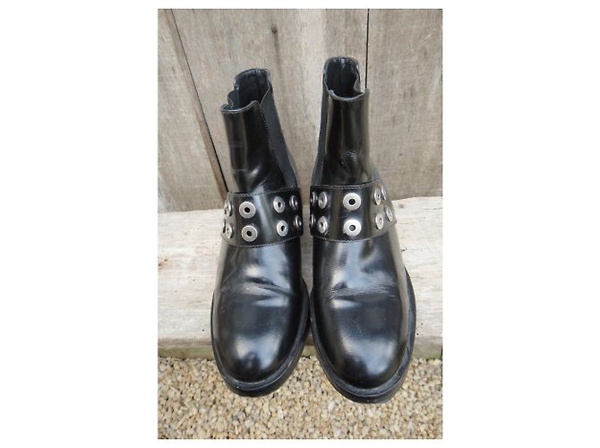 Sandro Lederstiefel schwarz 40 - Ansicht 4