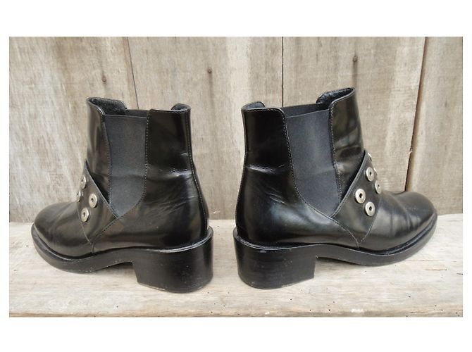 Sandro Lederstiefel schwarz 40 - Ansicht 5