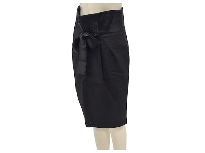 Antonio Marras Falda de algodón negro - vista 3