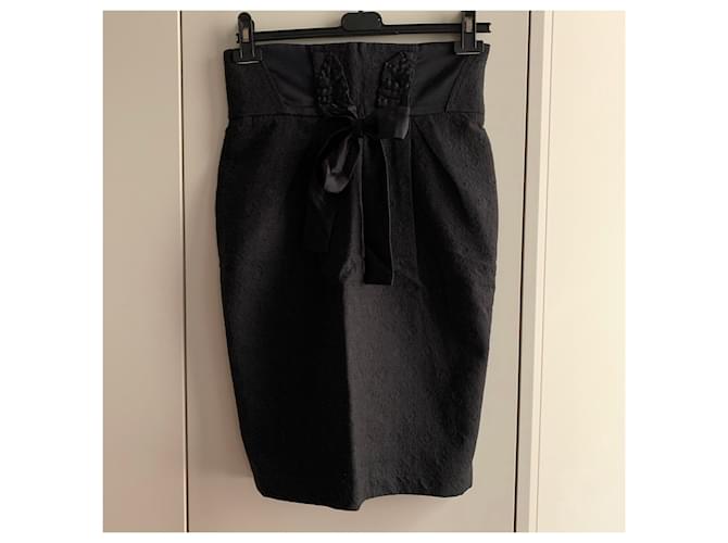 Antonio Marras Falda de algodón negro - vista 4
