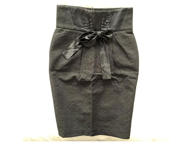 Antonio Marras Falda de algodón negro - vista 6