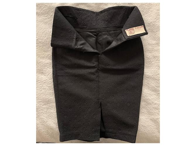 Antonio Marras Falda de algodón negro - vista 9