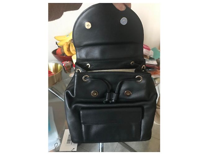 M2malletier Leather Backpack Black - view 7
